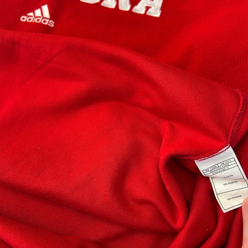 Nebraska Adidas Fleece Crewneck - Picture 7 of 8